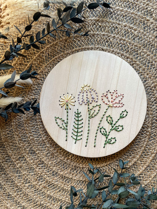 Kit de broderie bouquet de fleurs